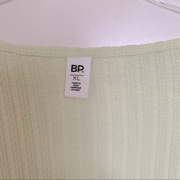 Nordstrom Y2K Style 2000s BP Henley Long Sleeves Crop Top  Size XL - Picture 3 of 6